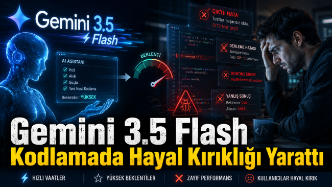 Google Gemini 3.5 Flash Kodlamada Sınıfta Kaldı